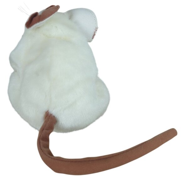 Folkmanis White Mouse Hand Puppet Plush Toy Soft Plush Rat 7" Full body Soft - Picture 3 of 14